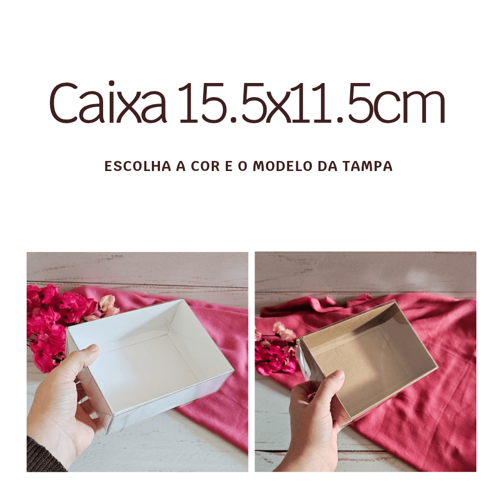 10 Caixas Presente 15.5x11x5cm - Escolha a cor e a tampa