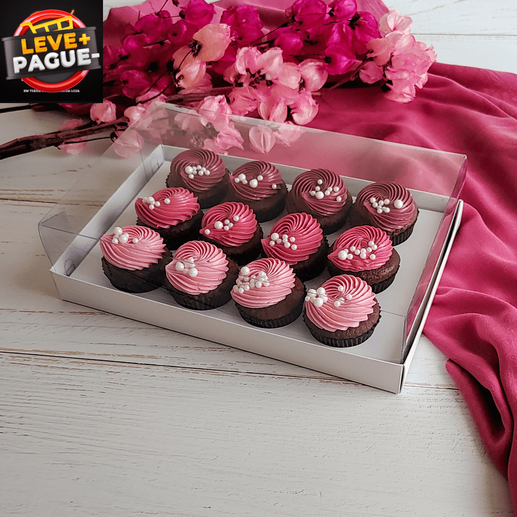 10 Caixas para 12 Mini cupcake - Branca