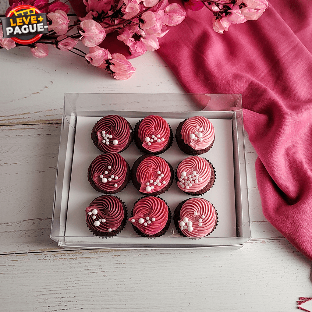 10 Caixas para 9 Mini cupcake - Branca