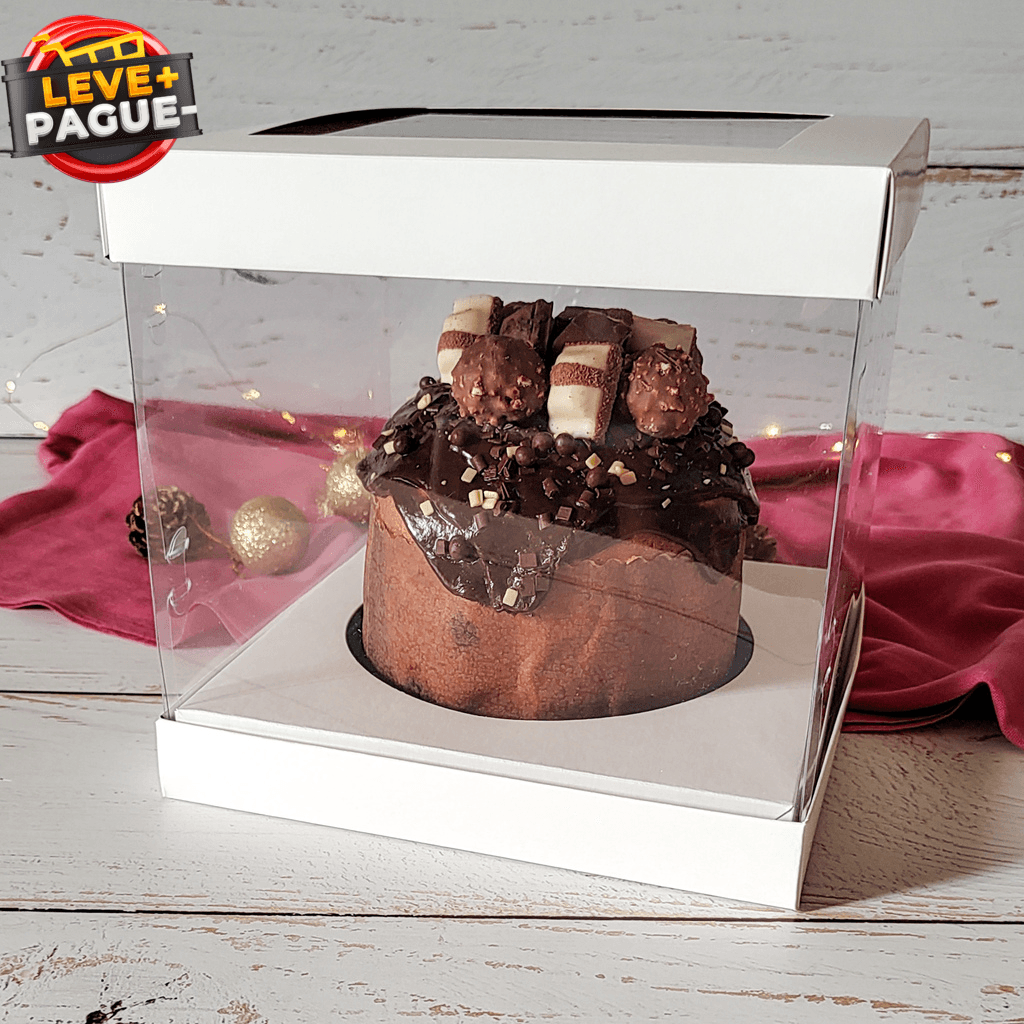 10 Caixas para Panetone 500g cavidade 15cm - Altura 20cm