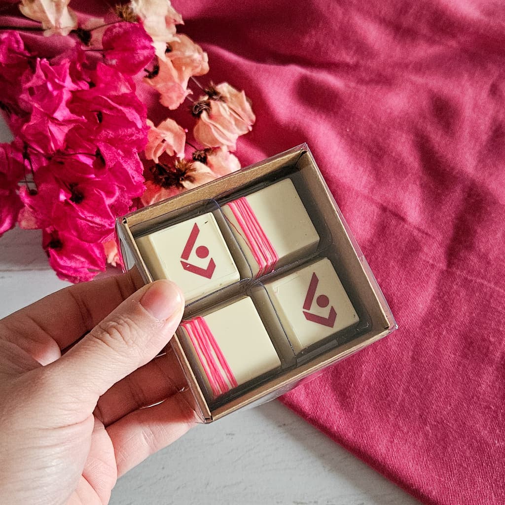 10 Caixas para 4 Doces Finos/Bombons - Kraft - alt 3cm - Tampa Trasparente