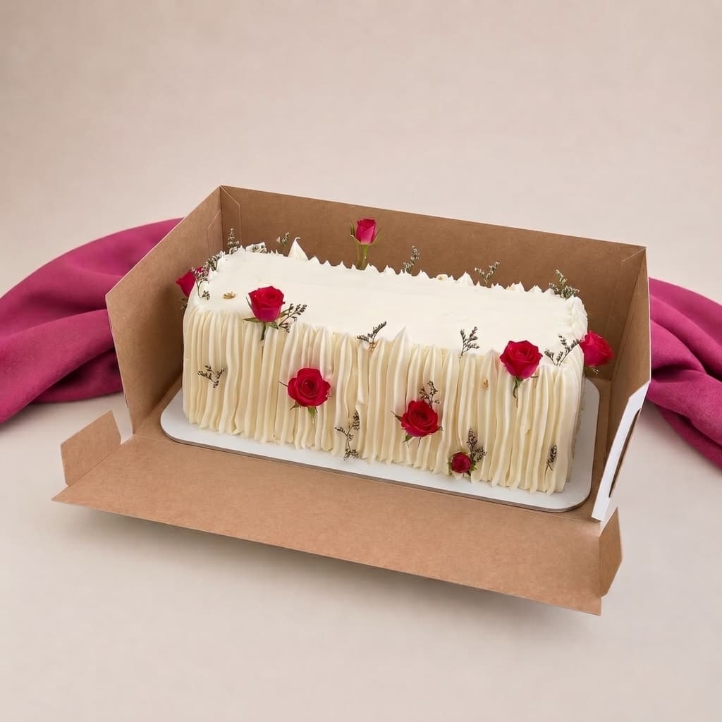 10 Caixas para bolo Retangular Log Cake 40x20x15cm Escolha a Tampa