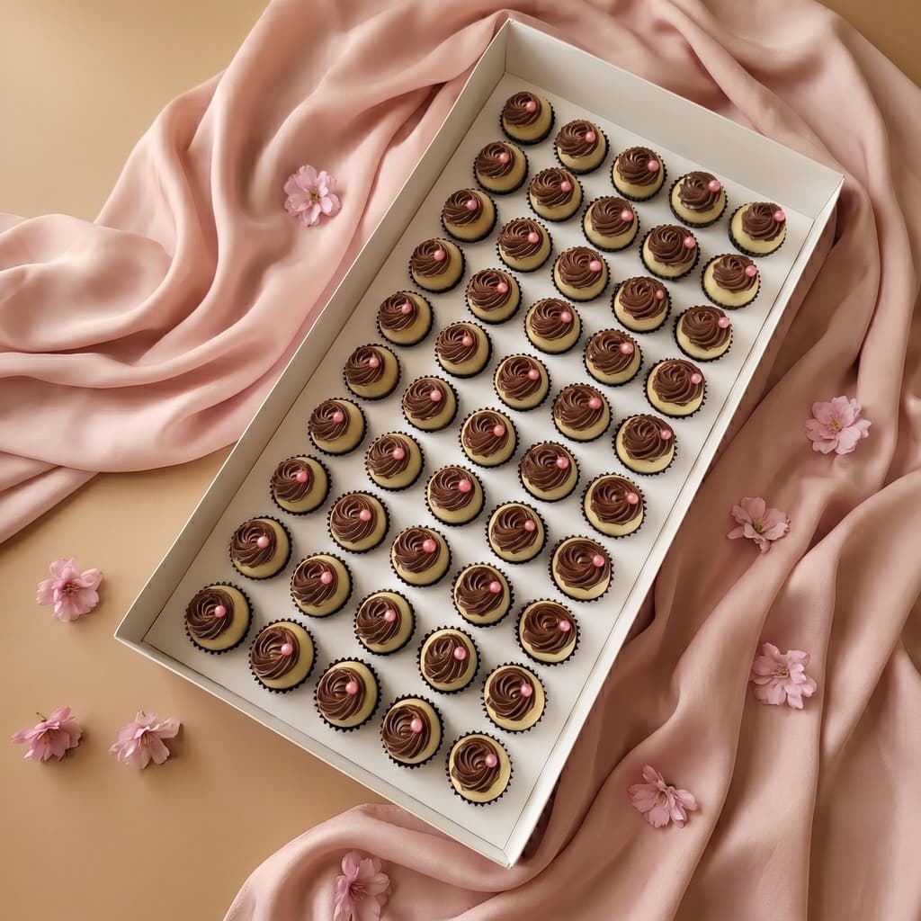 10 Caixas com berço para 50 brigadeiros - Branca